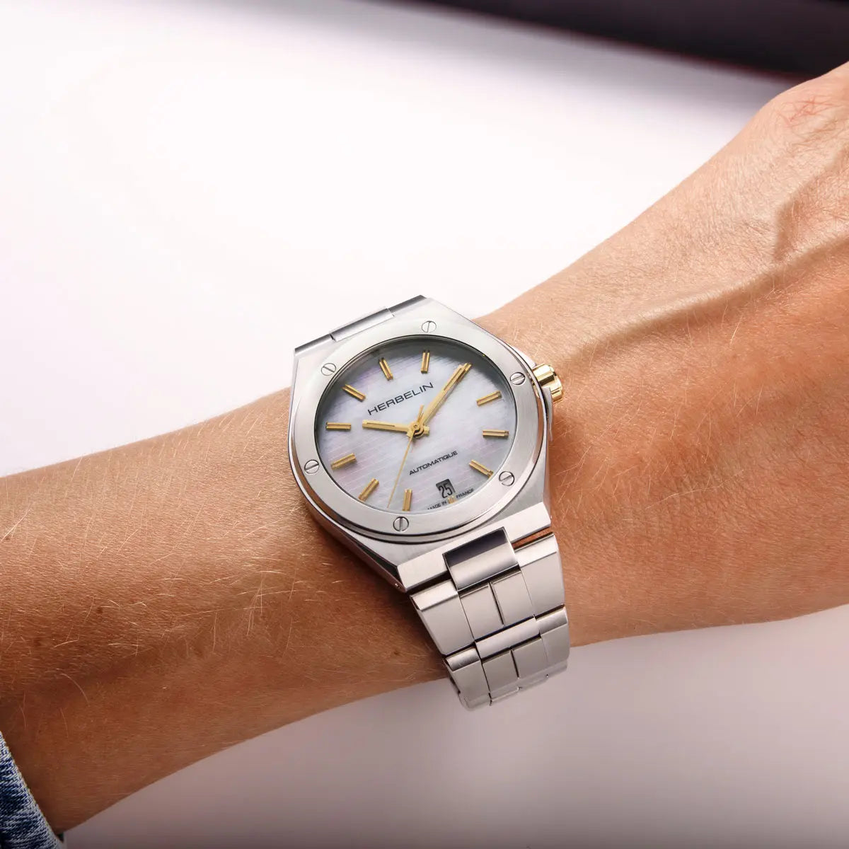 OROLOGIO HERBELIN CAP CAMARAT AUTOMATIC 1545B19T-HERBELIN-Eldorado Jewels