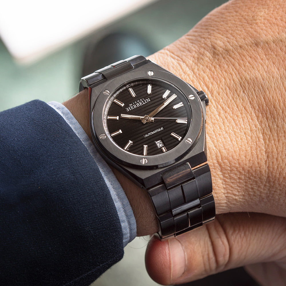 OROLOGIO HERBELIN CAP CAMARAT AUTOMATIC 1645BN14-HERBELIN-Eldorado Jewels