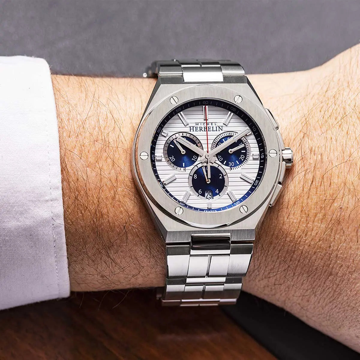 OROLOGIO HERBELIN CAP CAMARAT CHRONO 37645/B42-HERBELIN-Eldorado Jewels