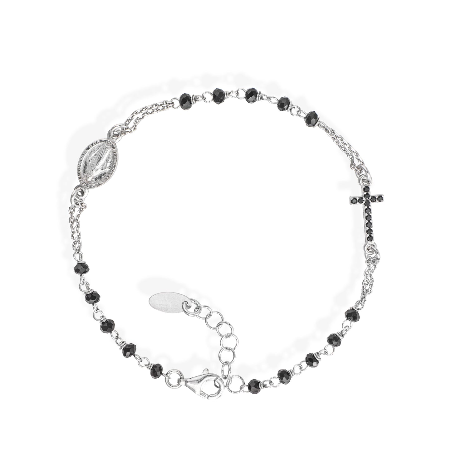 Bracciale rosario Amen unisex rosari con cristalli BRO25BNZ3