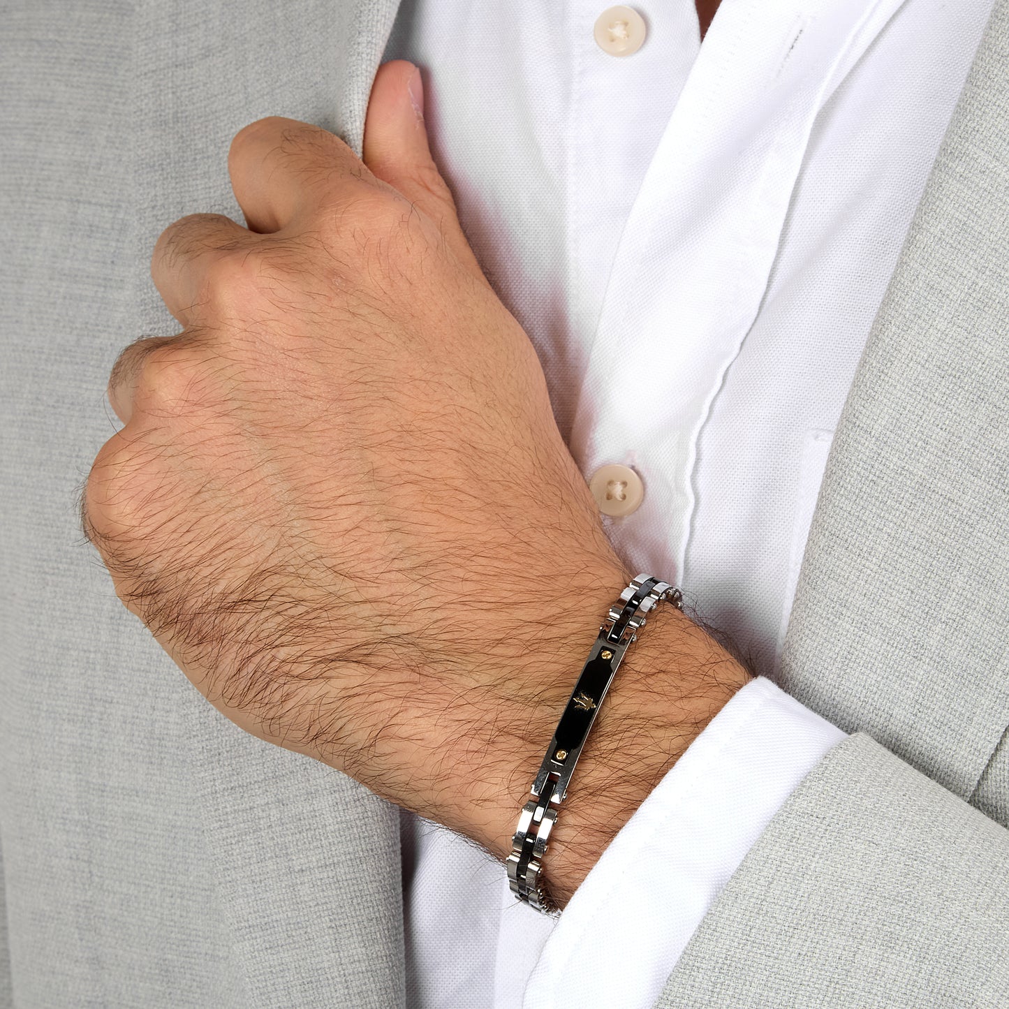 BRACCIALE UOMO MASERATI CERAMIC GOLD JM424AXU06-MASERATI-Eldorado Jewels