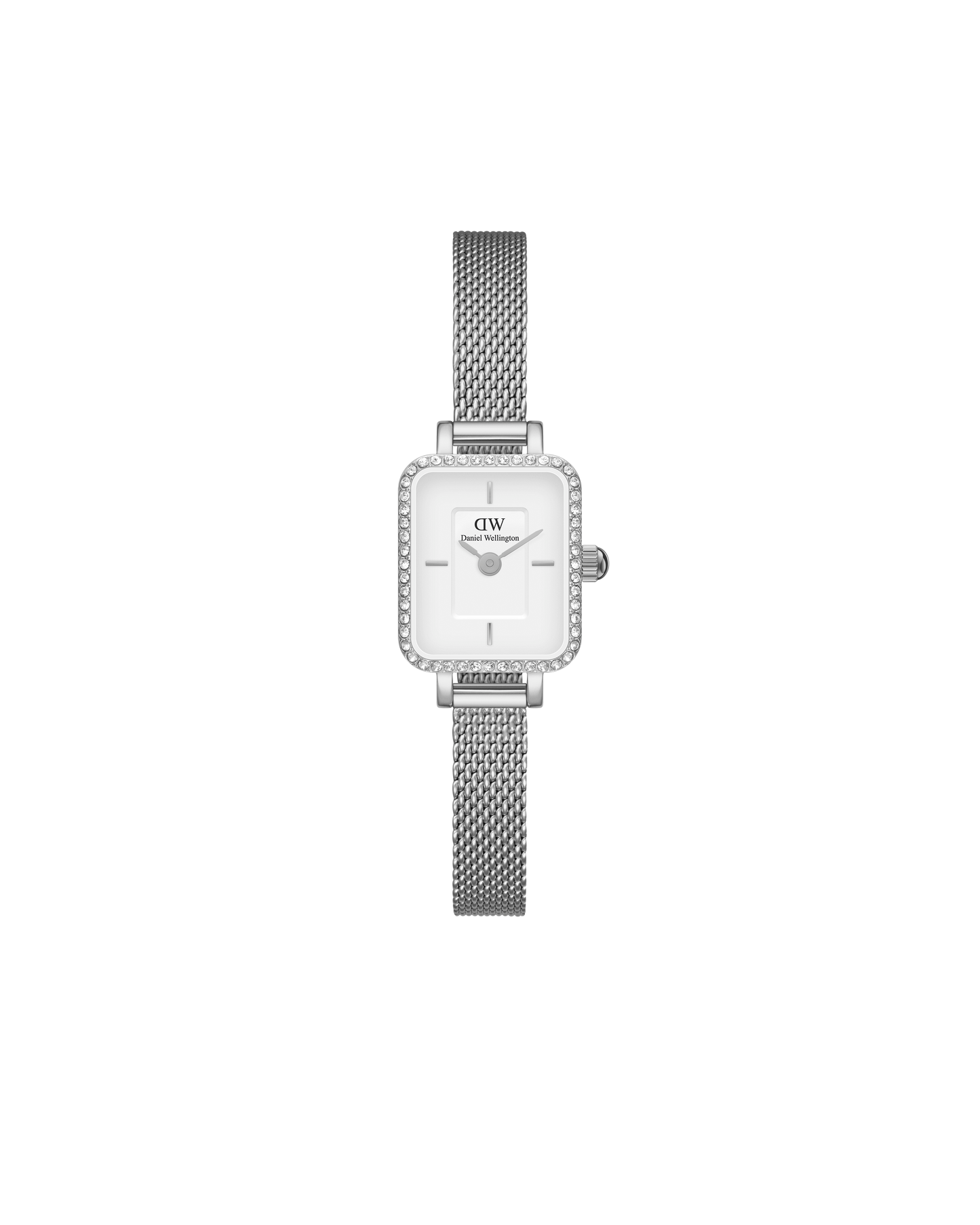Orologio donna Daniel Wellington Quadro Mini Lumine Bezel Silver