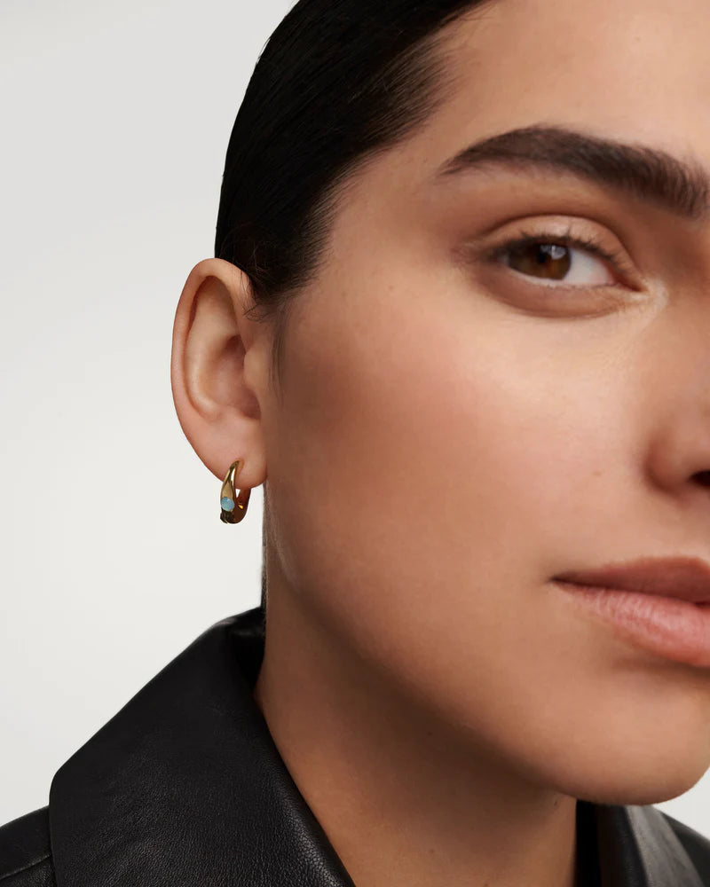 PDPAOLA Orecchini a cerchio Coral