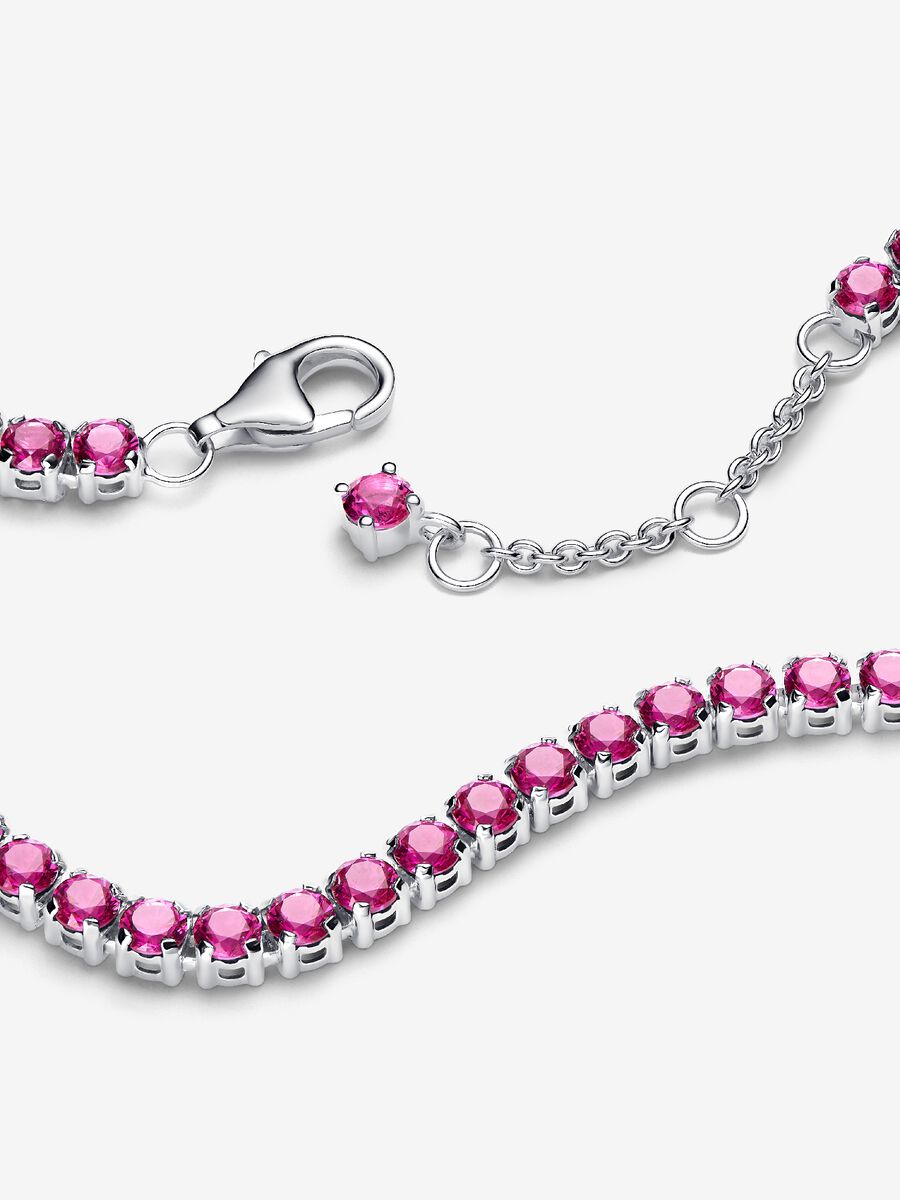 Pandora Bracciale Tennis Cristalli Rosa Scuro 591469C04