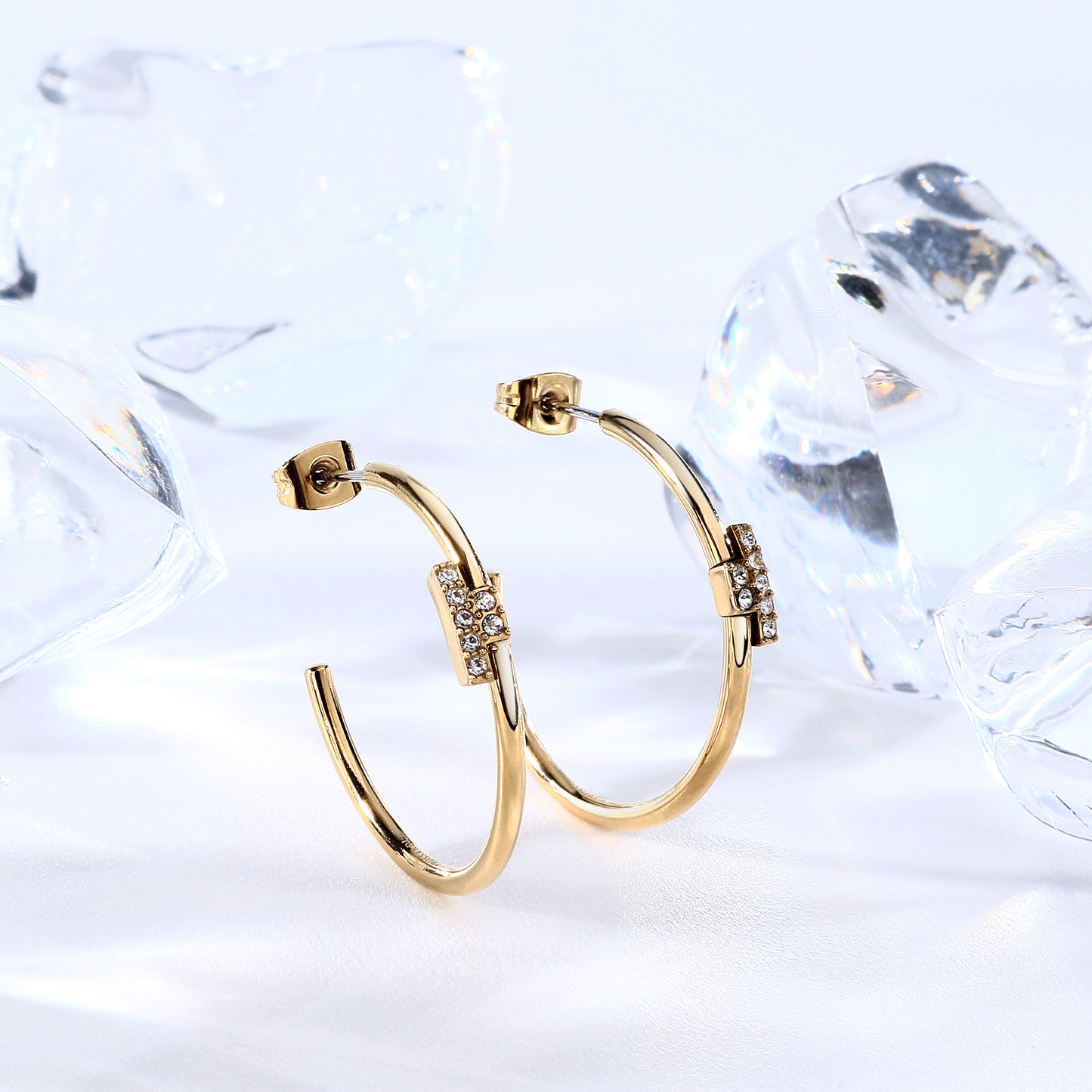 ORECCHINI DONNA TRUSSARDI T-LOGO TJAXC83-TRUSSARDI-Eldorado Jewels