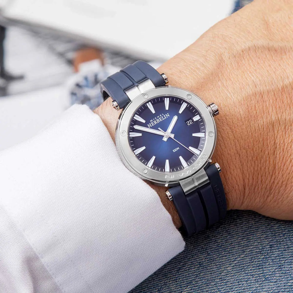OROLOGIO HERBELIN NEWPORT 12288A15CB-HERBELIN-Eldorado Jewels