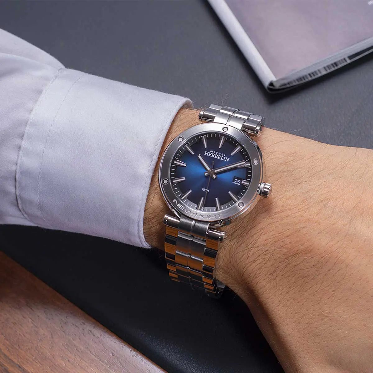OROLOGIO HERBELIN NEWPORT 12288B15-HERBELIN-Eldorado Jewels