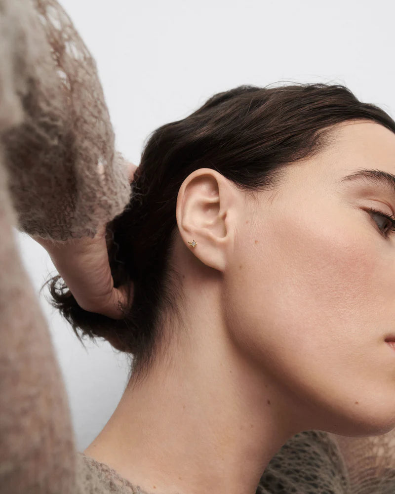 Orecchino A Cerchio Singolo Pdpaola Fleur Grigio PG01-322-U