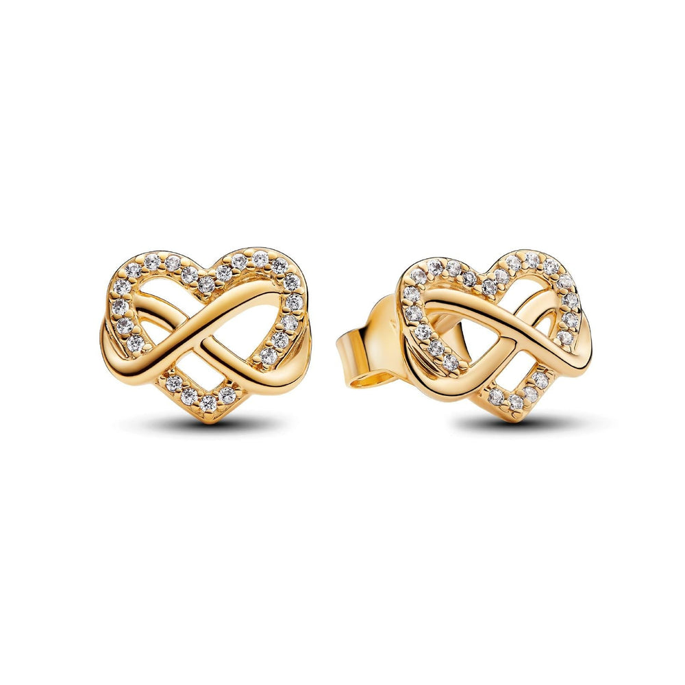 Orecchini Cuore Infinito Pietre Luminose Pandora 262667C01