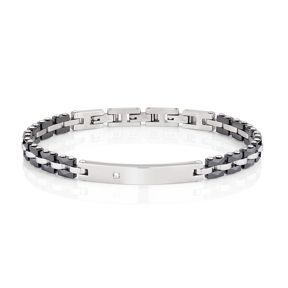 Bracciale Amen uomo acciaio diamonds ACBR1299