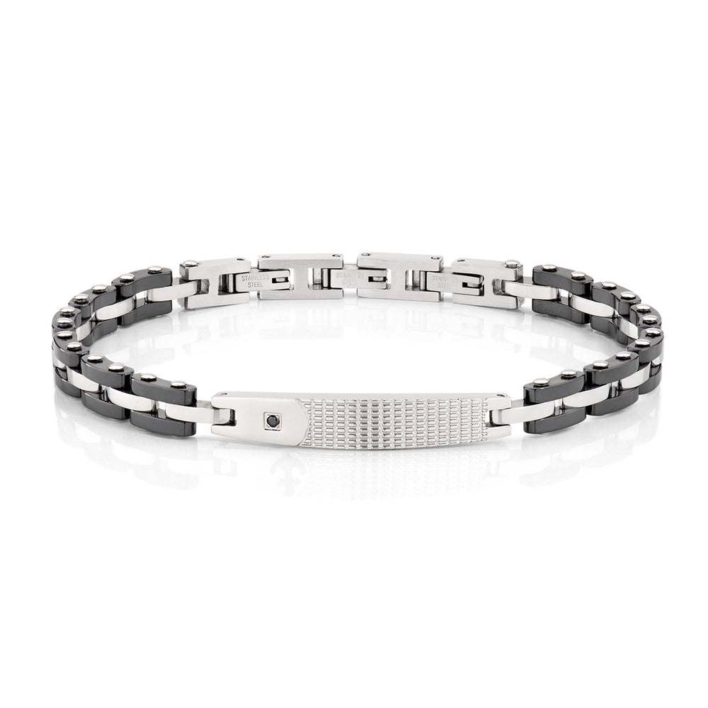 Bracciale Amen uomo acciaio diamonds ACBR1379