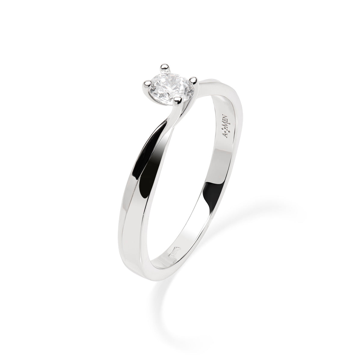 Anello Amen Donna diamonds forever ANSOVABB40-10