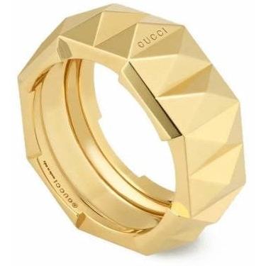Anello Fascia Media Testa di Felino Gucci Argento 925 YBC702379001