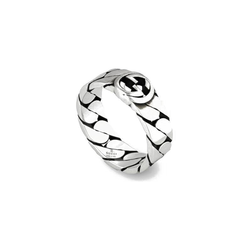 Anello Interlocking G Gucci Argento 925 YBC661513001
