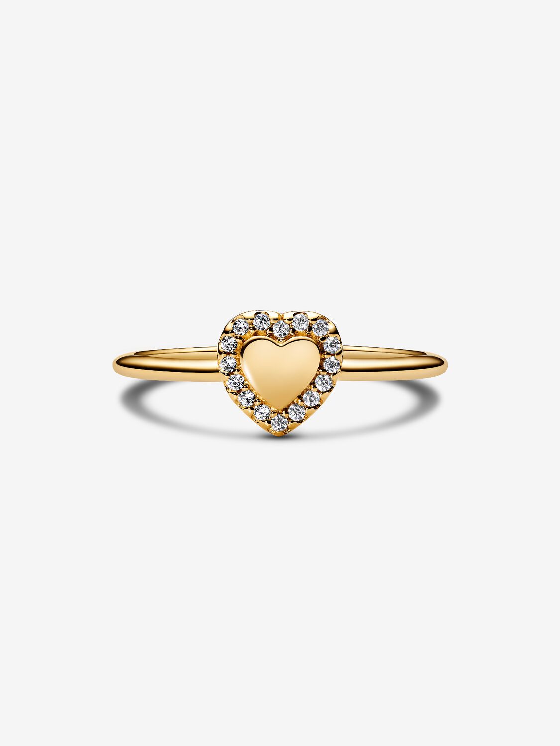 Anello Cuore e Pavè da incidere Pandora 163801C01