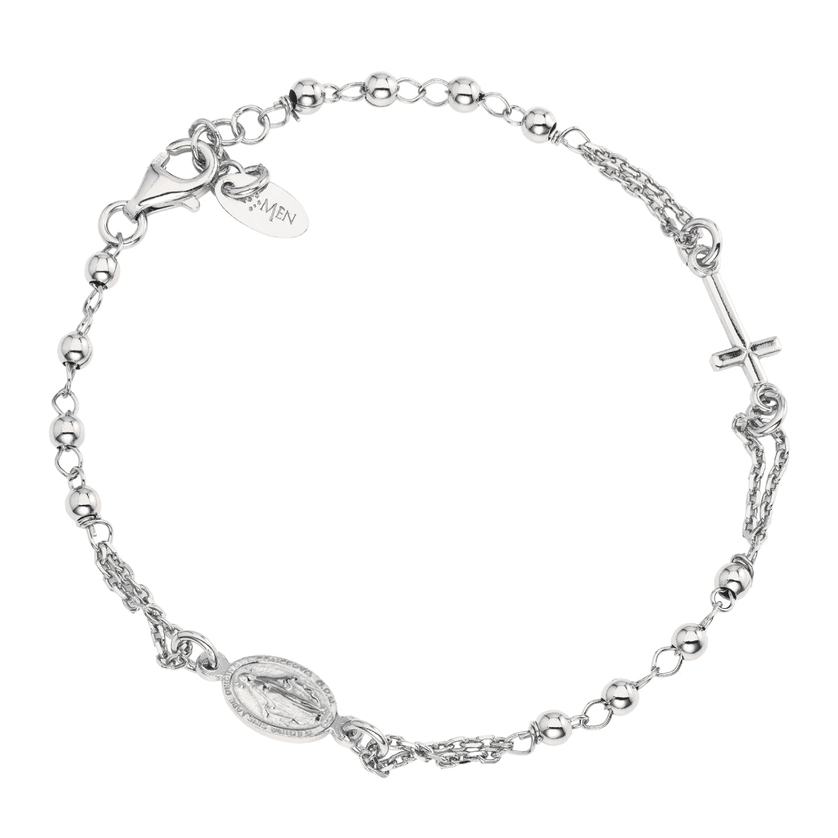 Bracciale Amen Donna rosari in argento BRO20B3
