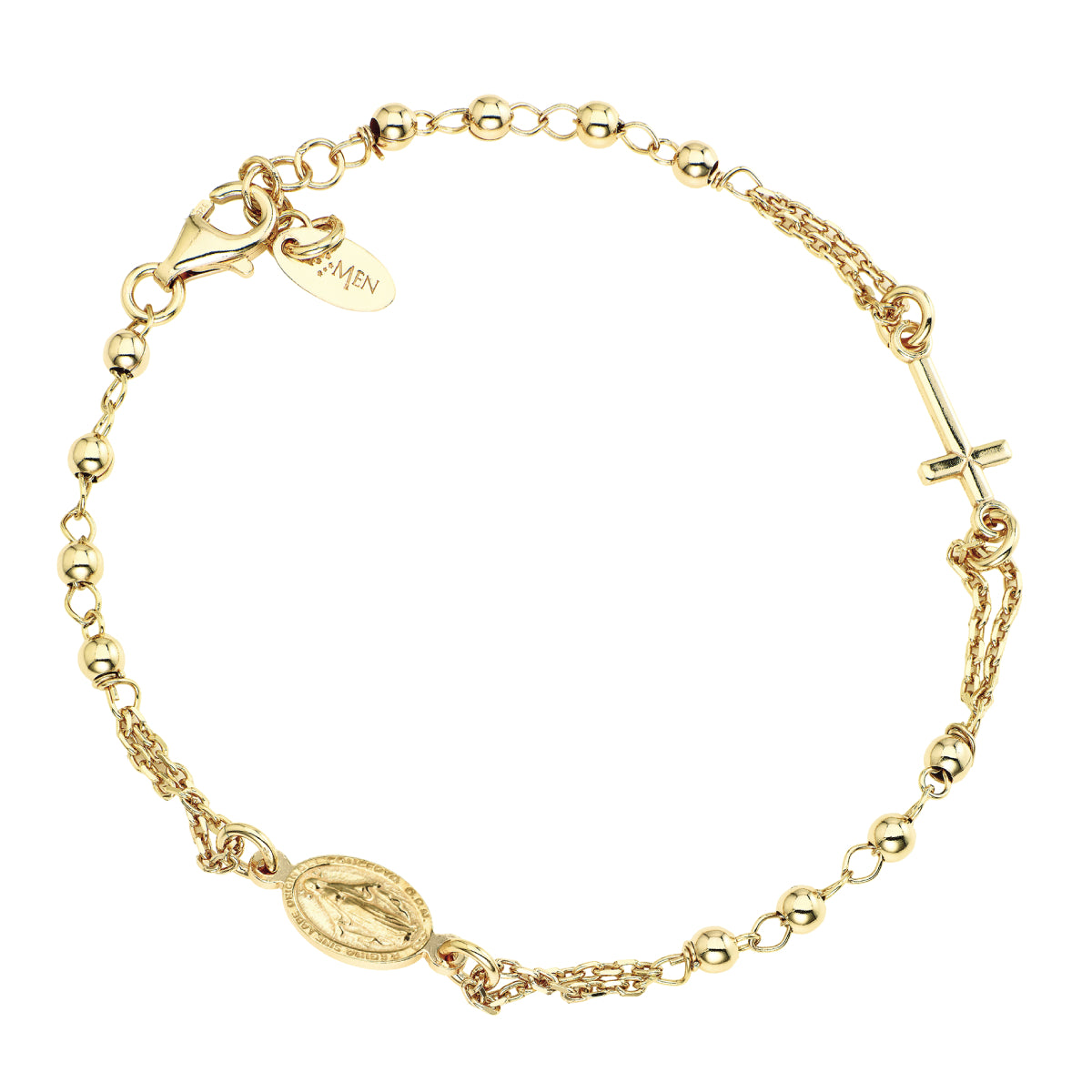 Bracciale Amen Donna rosari in argento BRO20G3