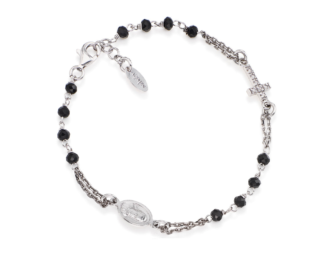 Bracciale rosario Amen unisex rosari con cristalli BROBNZ3