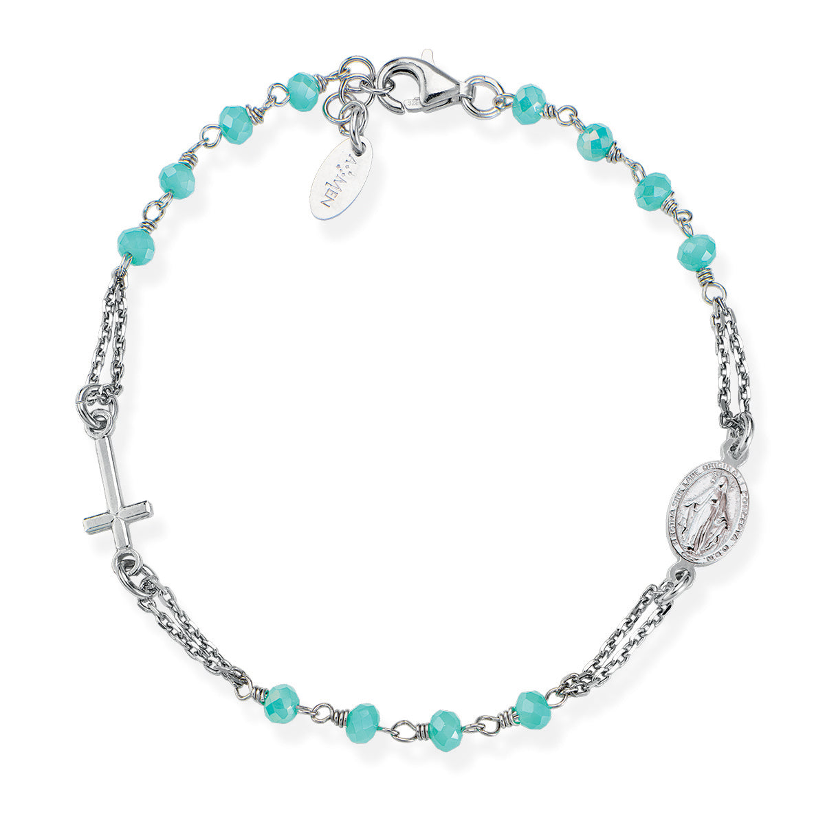 Bracciale rosario Amen unisex rosari con cristalli BROBT3