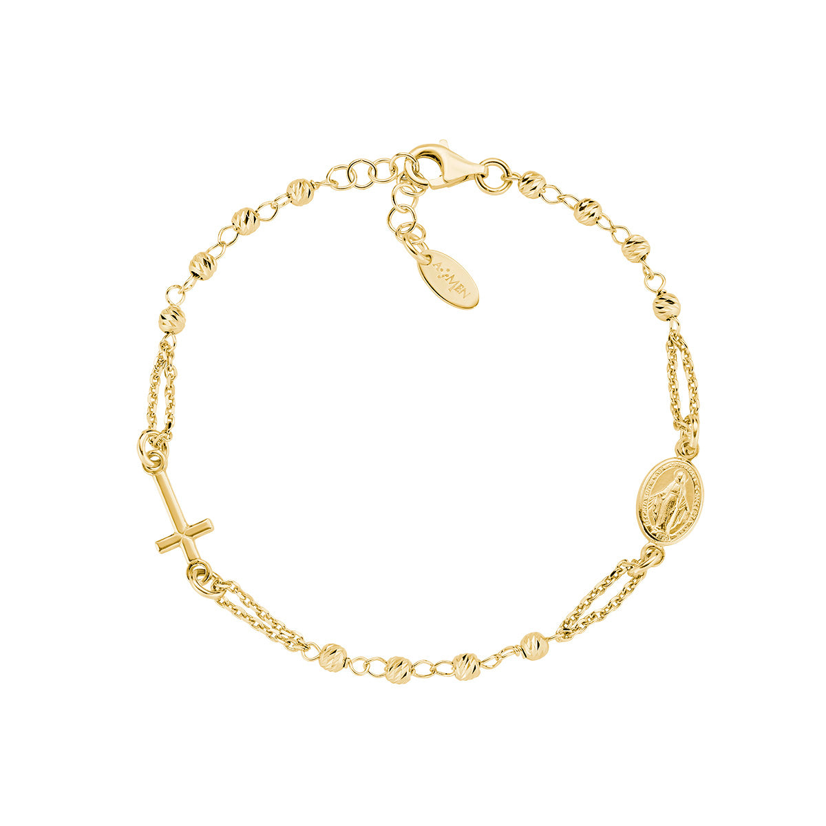 Bracciale Amen Unisex rosari in argento BROGD3