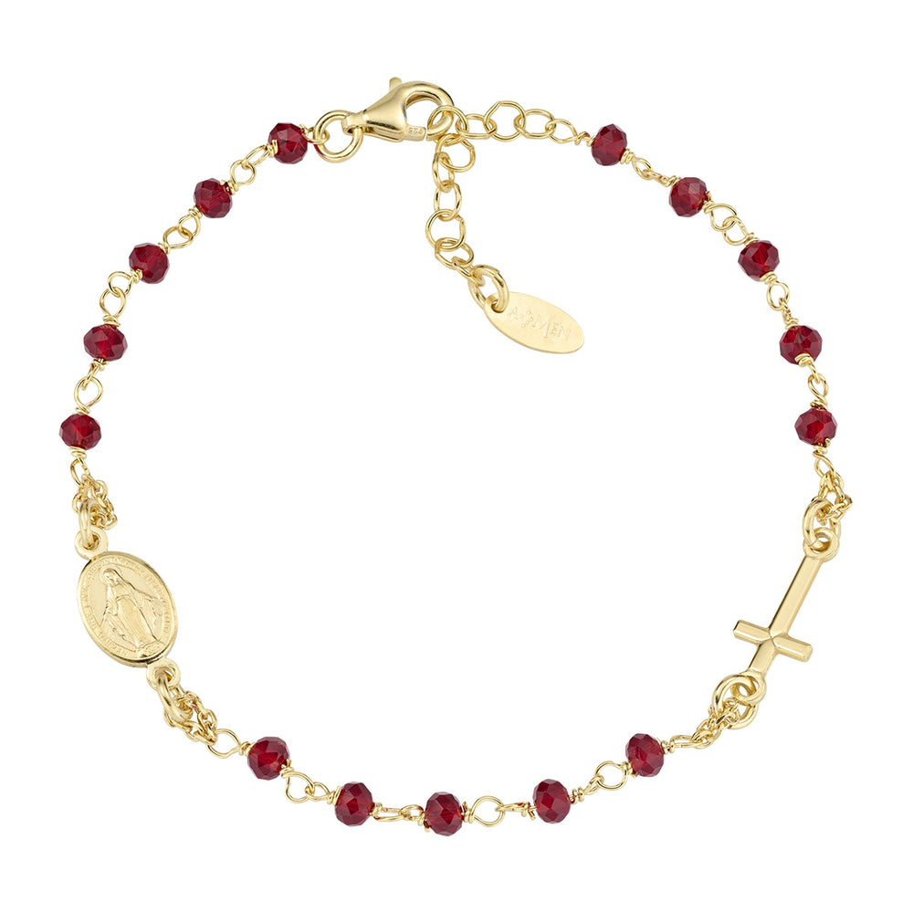 
                  
                    Bracciale rosario Amen unisex rosari con cristalli BROGR3
                  
                
