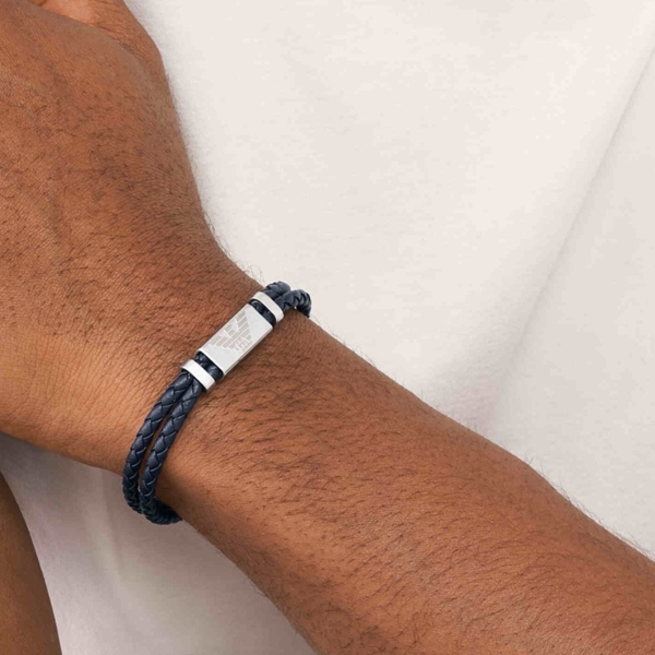 Bracciale Catena Emporio Armani in Acciaio Nero EGS2995040