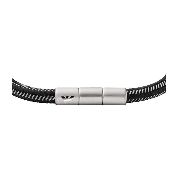 Bracciale Catena Larga Emporio Armani Acciaio Nero EGS2991040