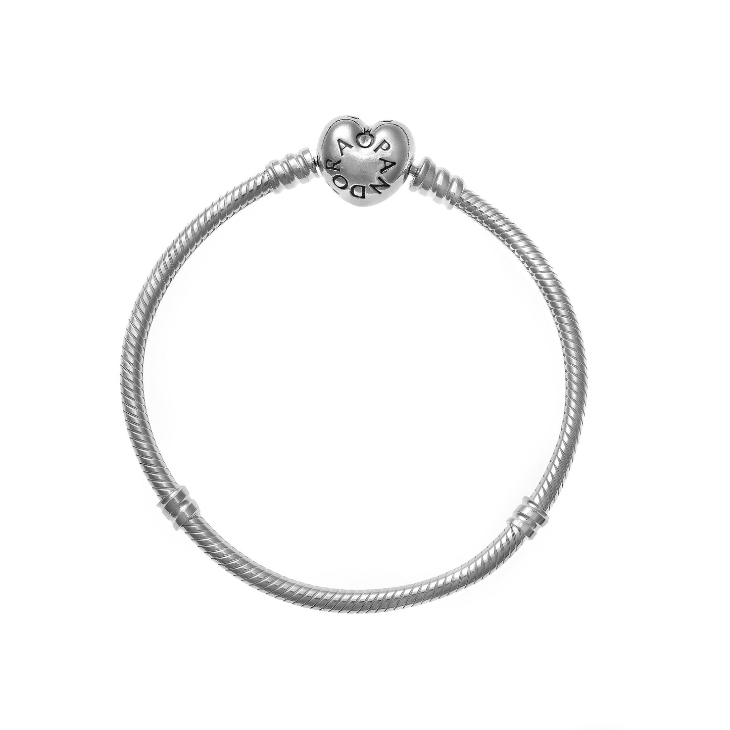 Bracciale Catena Snodata Chiusura a Cuore Pandora Argento 925 Lunghezza 20 cm 590719-20