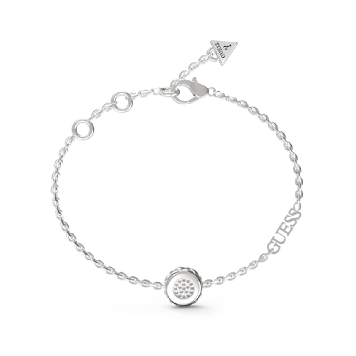 Bracciale Catena Triangolo Logo Guess Acciaio JUBB04594JWRHS
