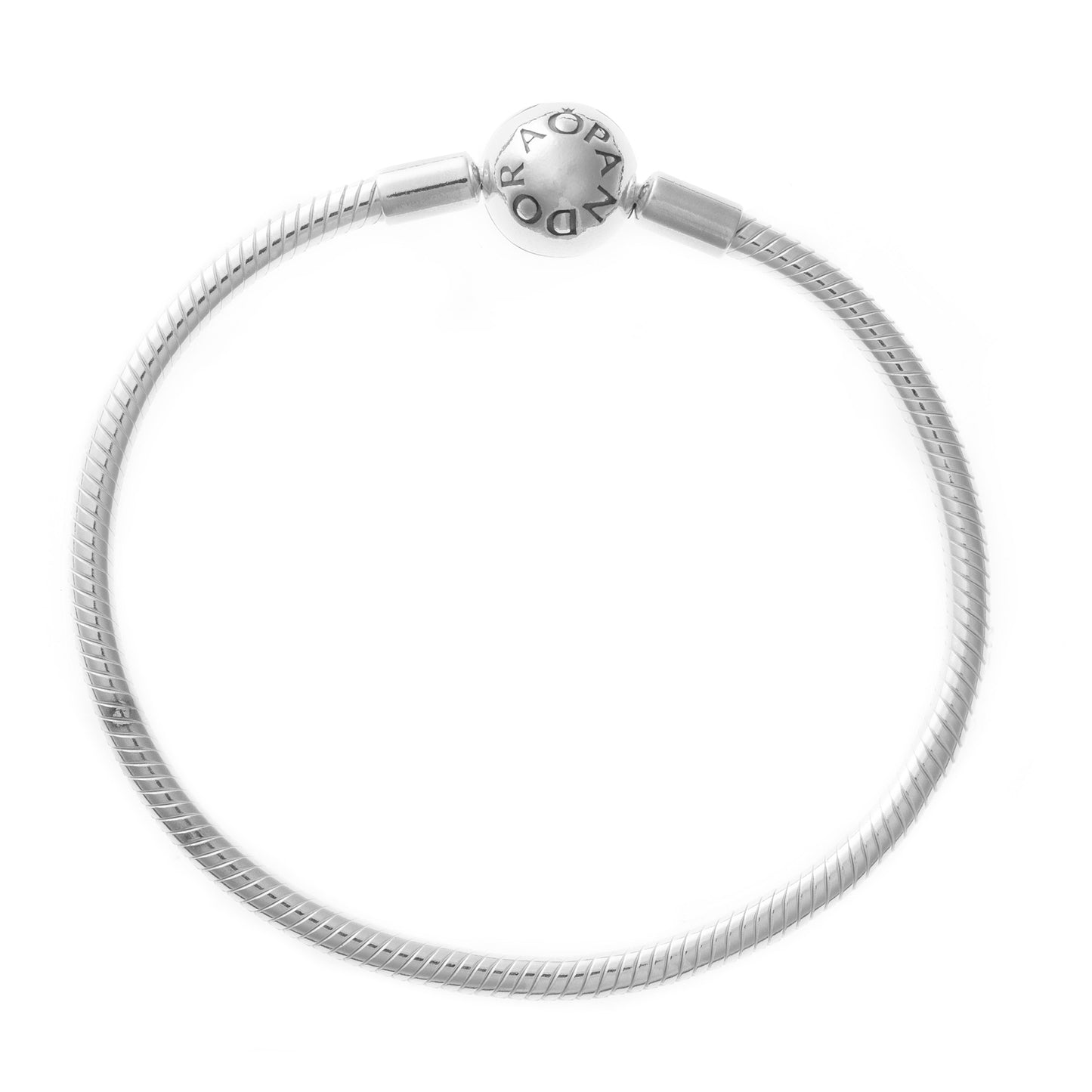 Bracciale Maglia Serpente Chiusura Pavé Trasparente Lunghezza 18 cm 590728-18