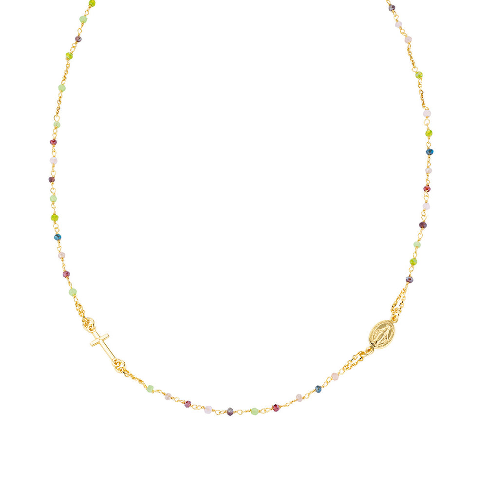 
                  
                    Collana Amen donna rosari con cristalli CRO10GARVE3
                  
                