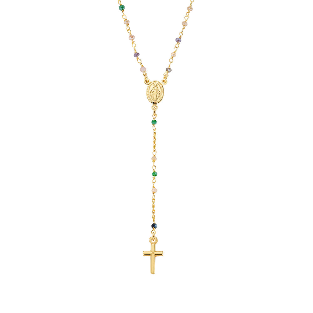 
                  
                    Collana Amen donna rosari con cristalli CRO10GTOVE4
                  
                