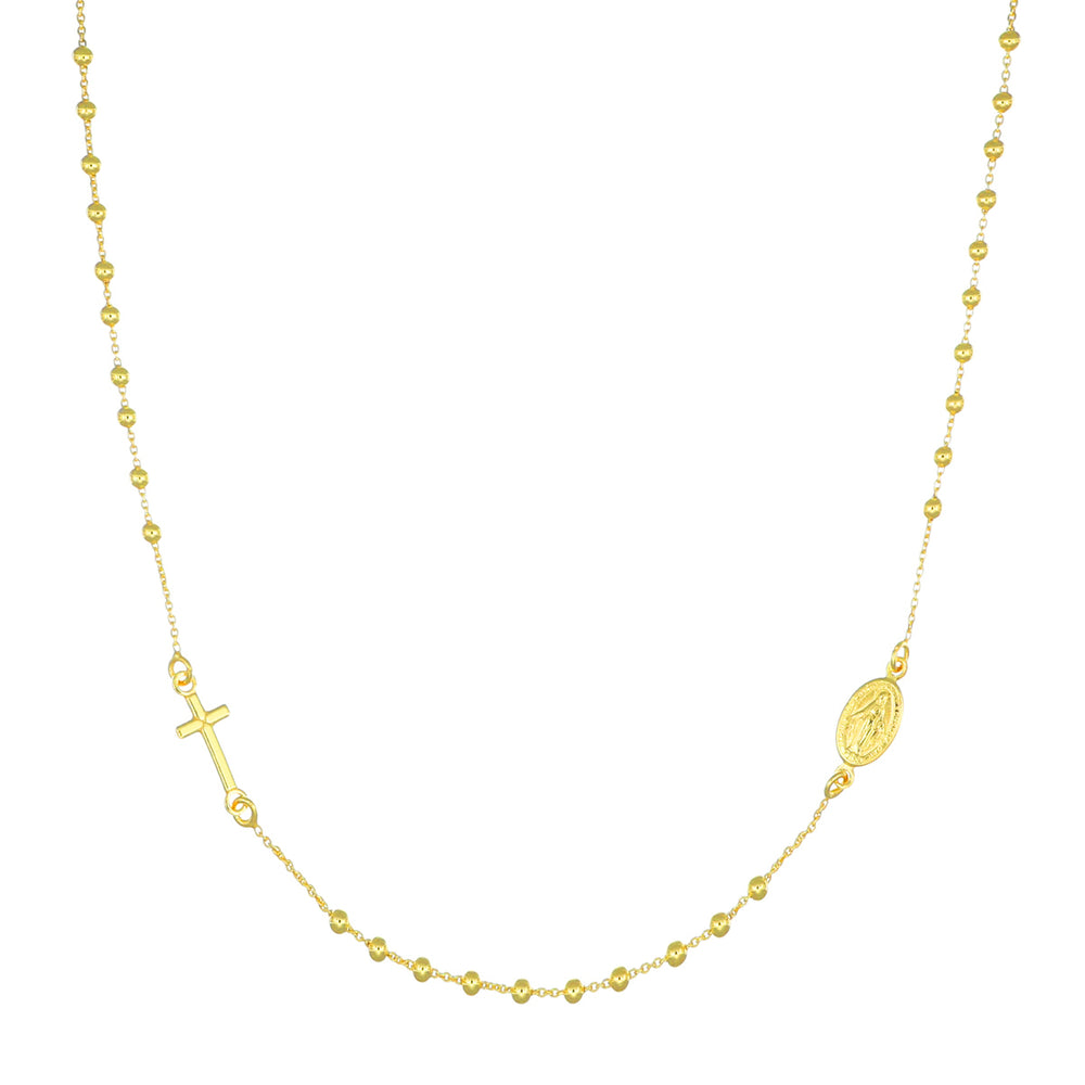 Collana Amen unisex rosari in argento CROG25