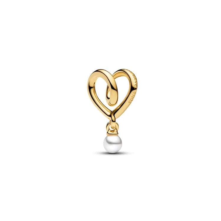 Charm Classico Double Heart Bicolore 764138C01