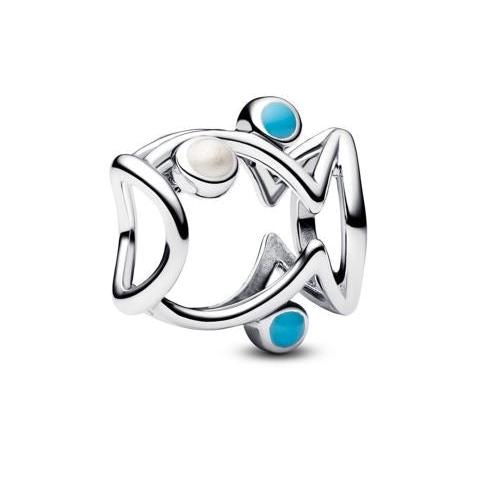 Charm Clip Cuore a Pavé Rosso Pandora 793819C01