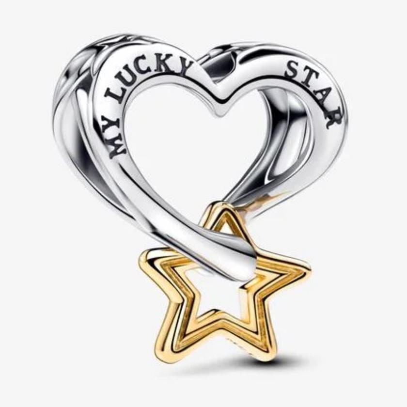 Charm Clip Fascia Larga Oro Giallo Bicolore 763513C00