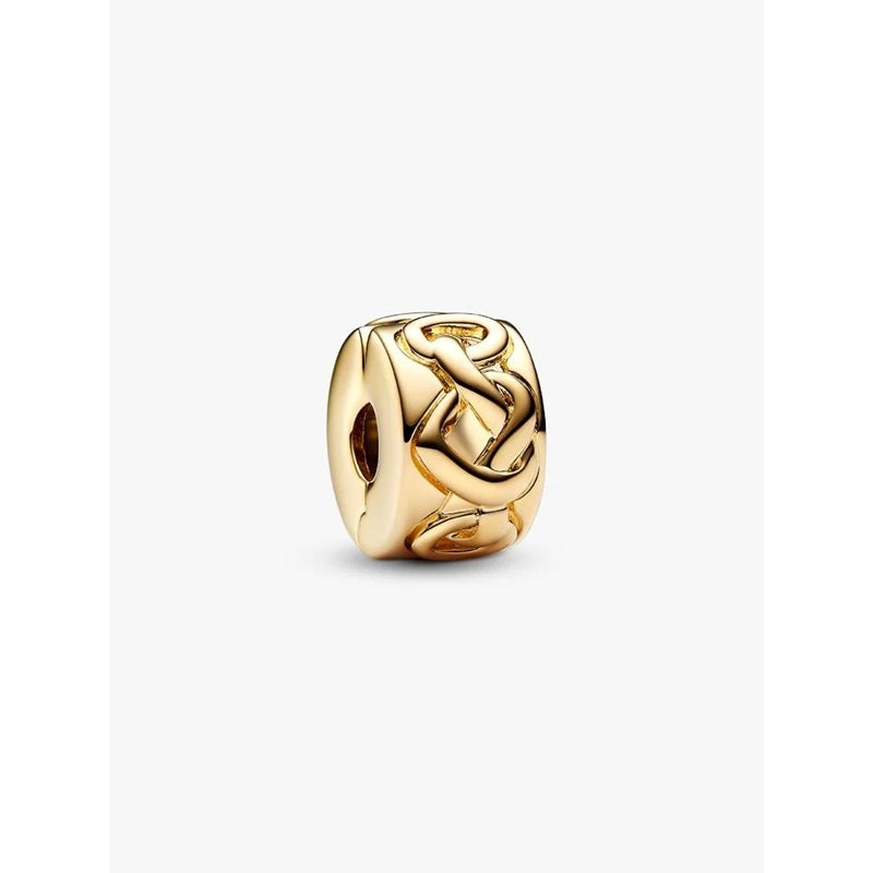 Charm Clip Fascia Larga Oro Rosa Bicolore 768035C00