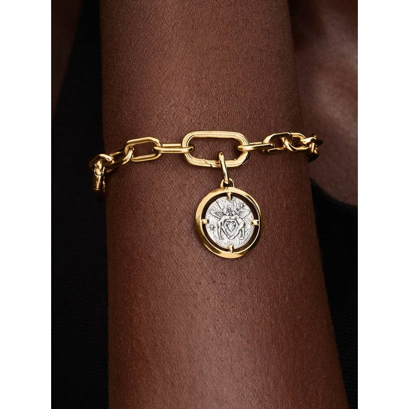 Charm Cuore a Pavé Bicolore (Oro) Pandora 764088C01