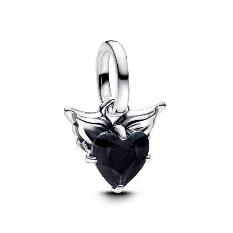 Charm Pendente Cuore a Pavé Rosa Pastello Pandora 793626C01
