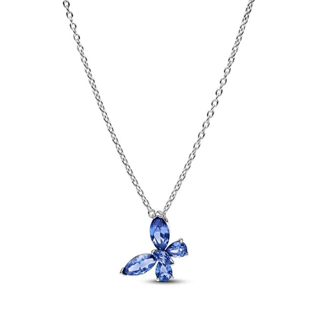 Collana Cuore Pavé Rosa Pandora Argento 925 Lunghezza 45 cm 394232C01-45