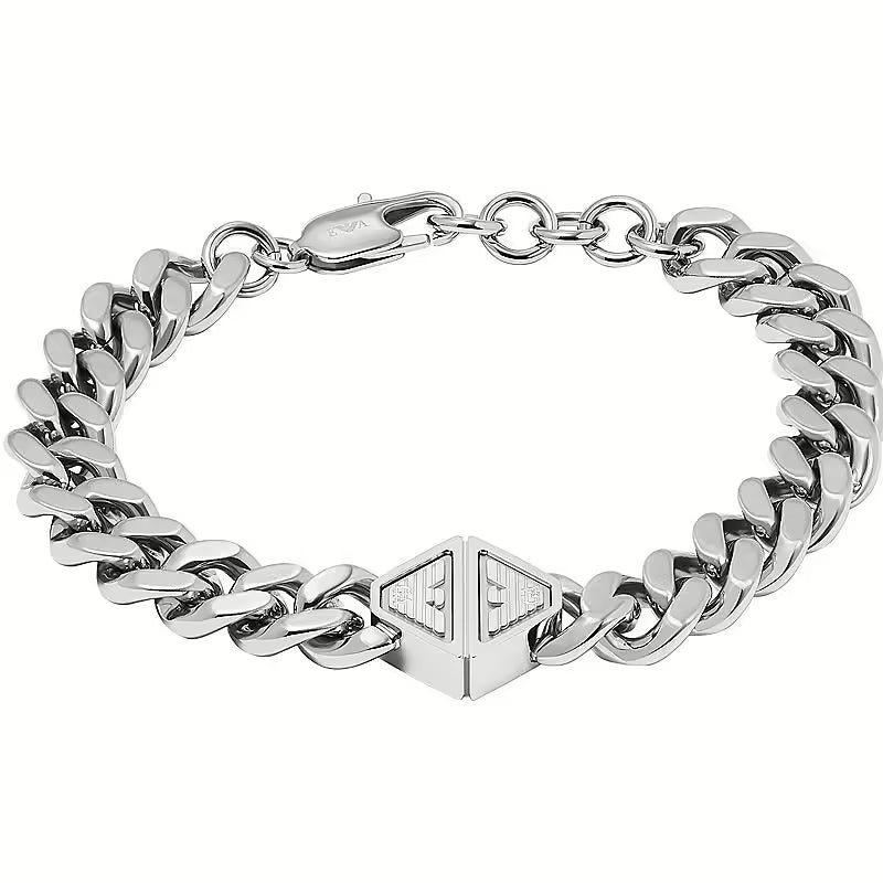 Collana Doppio Anello Emporio Armani Acciaio EGS3132040