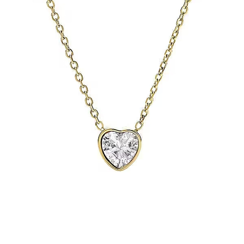 Collana Pendente Cerchio Logo Fossil Acciaio Oro Rosa JF03937710