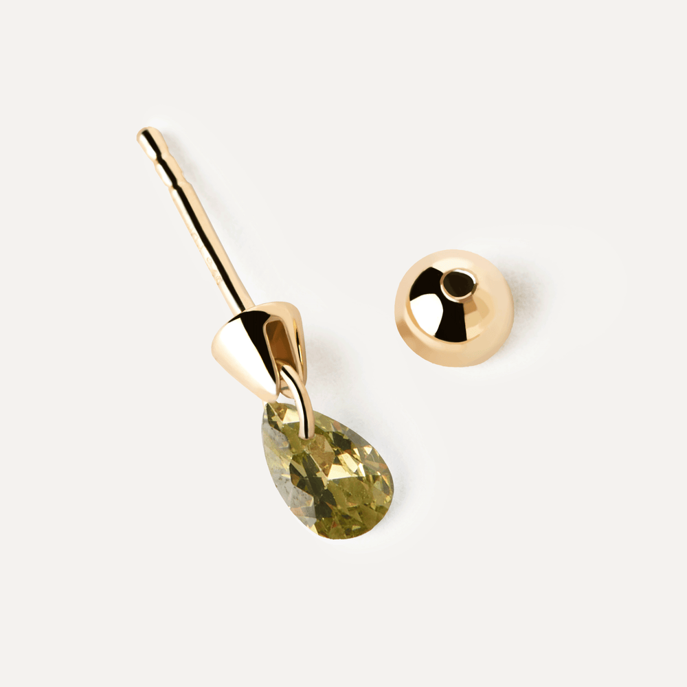 Orecchino a cerchio singolo PDPAOLA Lily Verde