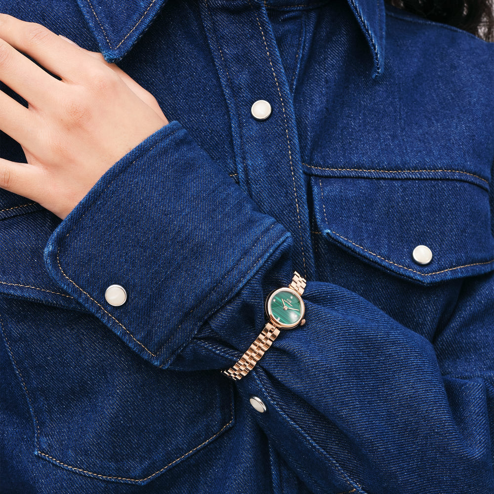 Orologio donna Daniel Wellington Elan Lumine Malachite Rose Gold