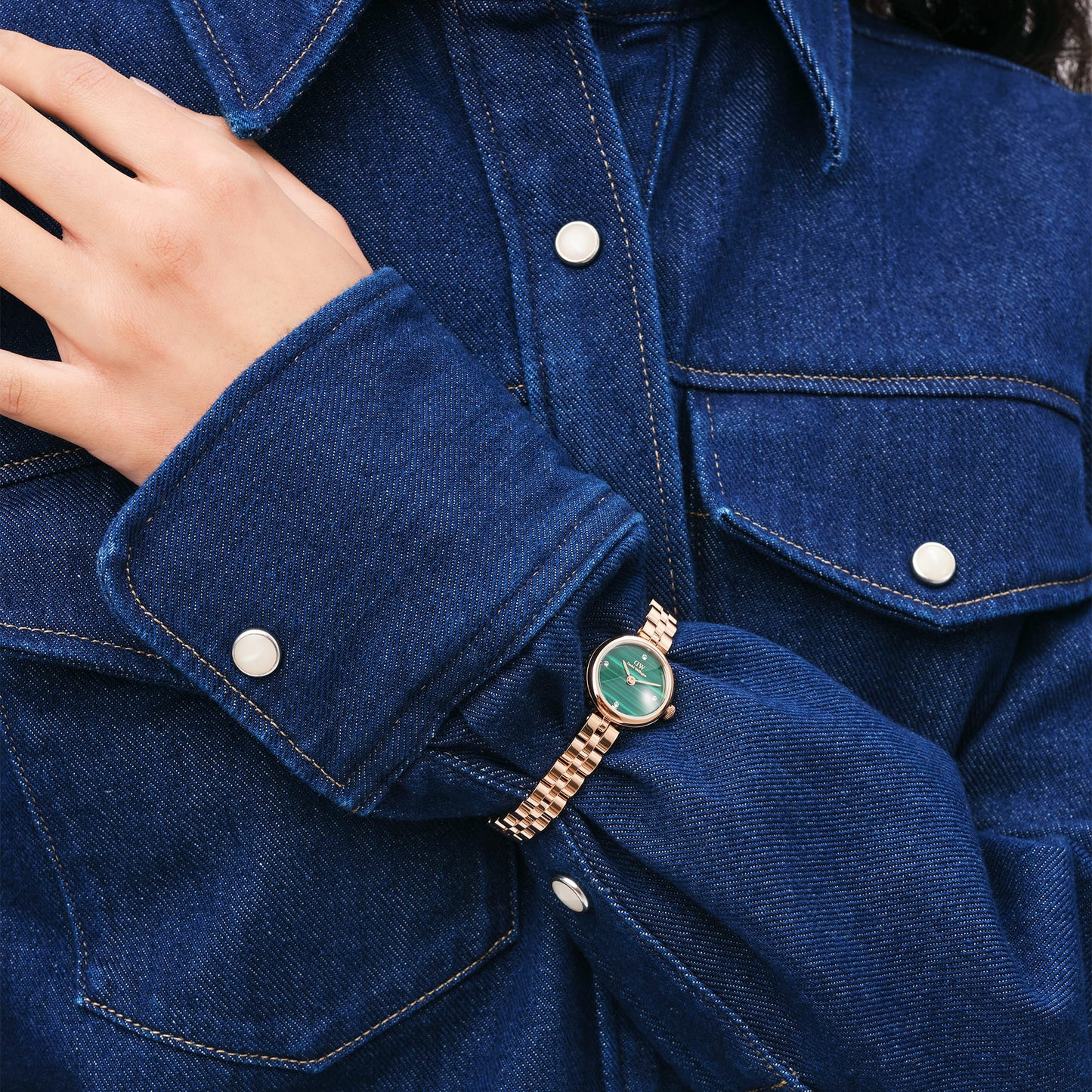 Orologio donna Daniel Wellington Elan Lumine Malachite Rose Gold