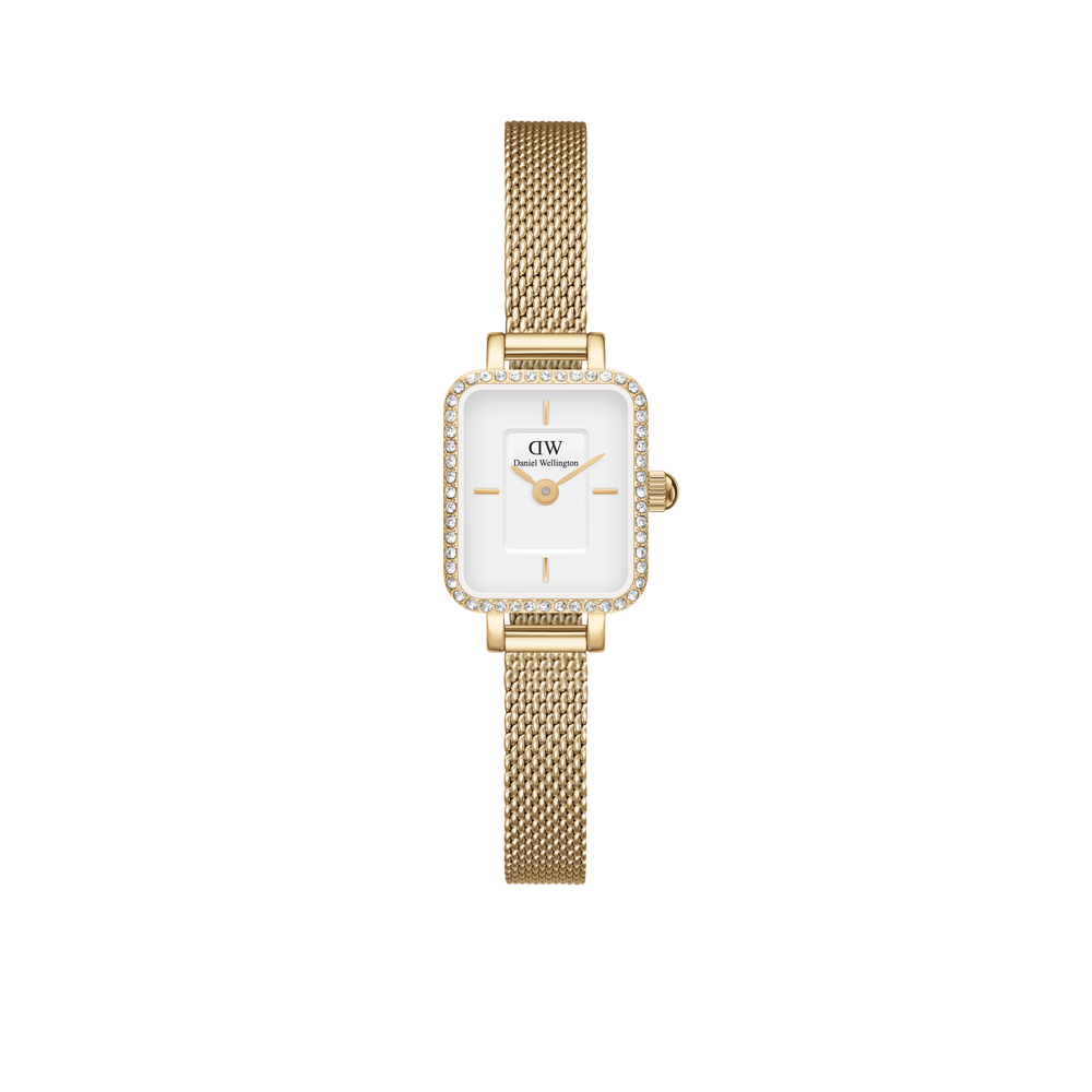 Orologio donna Daniel Wellington Quadro Mini Lumine Bezel Gold