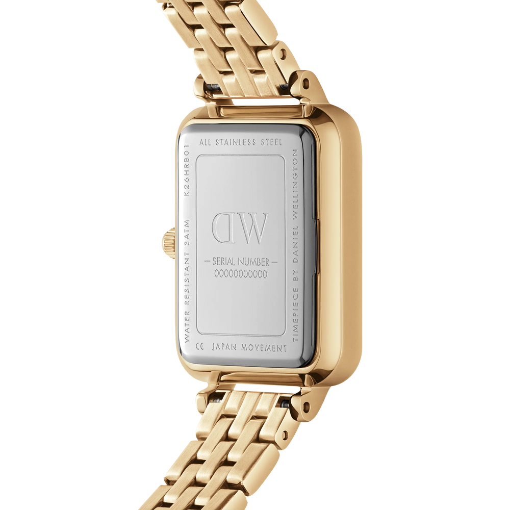 
                  
                    Orologio donna Daniel Wellington Quadro Roman Numerals 5-Link Gold
                  
                