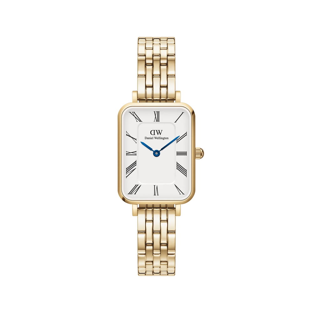 Orologio donna Daniel Wellington Quadro Roman Numerals 5-Link Gold