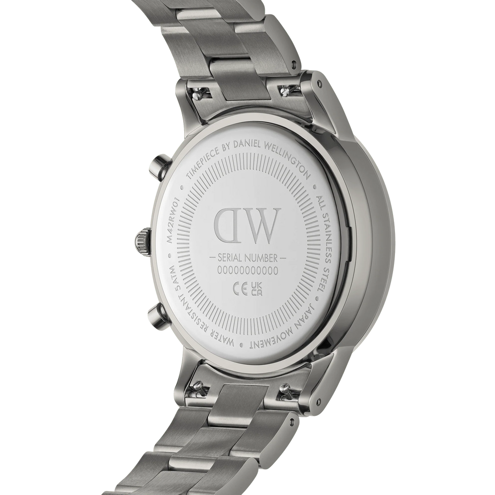 
                  
                    Orologio uomo Daniel Wellington Iconic Chronograph Link Graphite GM DW00100643
                  
                