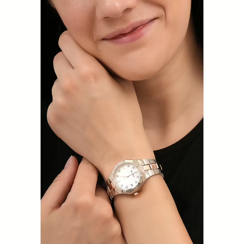 
                  
                    Orologio Bulova Octagon Lady Diamonds 98P235
                  
                